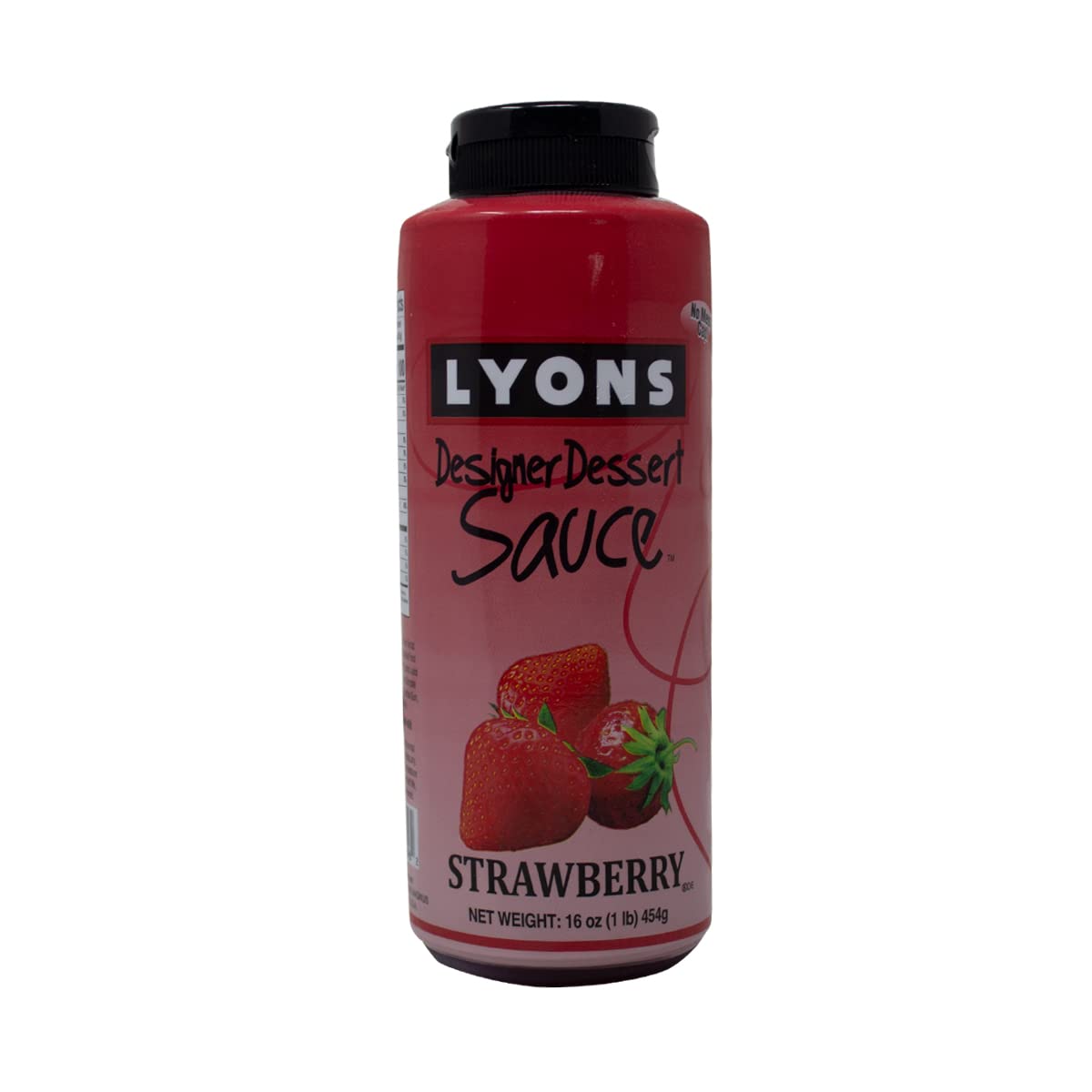 Strawberry Designer Dessert Sauce (Pack of 12 Bottles) by Lyons – 16 oz