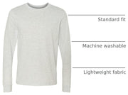 BELLA+CANVAS ® Unisex Jersey Long Sleeve Tee. BC3501 - [Soft Cream] by Bella + Canvas – 3X-Large, Jersey, Soft Cream