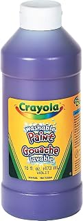 16 Pack CRAYOLA LLC FORMERLY BINNEY & SMITH CRAYOLA WASHABLE PAINT 16OZ VIOLET