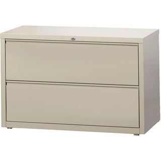 42" Wide Two-Drawer Lateral File - Putty by Hirsh Industries – 42"W x 18.63"D x 28.13"H, Metal, Black, Model 14994