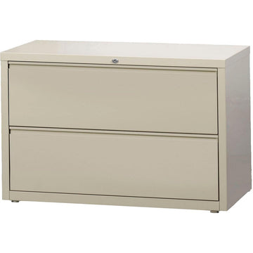 42" Wide Two-Drawer Lateral File - Putty by Hirsh Industries – 42"W x 18.63"D x 28.13"H, Metal, Black, Model 14994