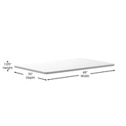 Flash Furniture White/Gray / 30" x 48" Rectangular / Classic Tables