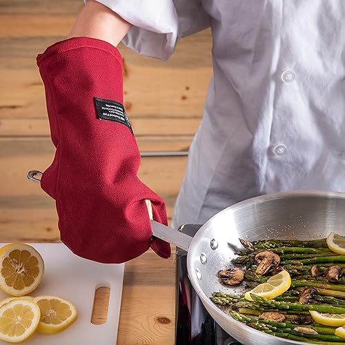 San Jamar 15" / Conventional / Red Oven Mitts