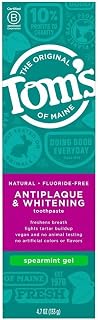 Tom's of Maine Antiplaque Plus Whitening Gel, Spearmint 4.7 oz (Pack of 3)3