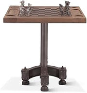 Industrial Rustic Revival Teak Wood Chess Set by World Interiors
