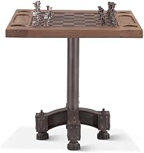 Industrial Rustic Revival Teak Wood Chess Set by World Interiors