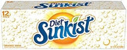 Diet Sunkist Orange Soda, 12 fl oz cans