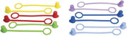 Tablecraft C100TA Assorted Squeeze Bottle Tethered Caps - 12 / PK