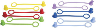 Tablecraft C100TA Assorted Squeeze Bottle Tethered Caps - 12 / PK