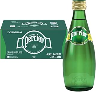 Perrier Sparkling Mineral Water 11 oz (24 Bottles)