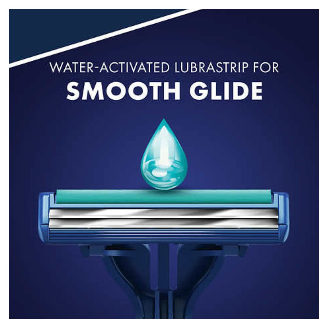 Sensor2 Plus Disposable Razor (52 Pack) by Gillette – 52 Count (Pack of 1), Chromium, blue, Pack of 52, Model 96678726