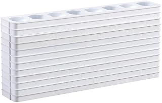 Prang Refillable Oval Watercolor Trays, White, 12 Count Trays ONLY | Trays for Watercolor Refills, 1 Dozen, 1 Pack