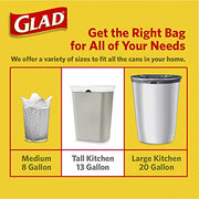 Glad White / 80 Count (Pack of 3) / Hawaiian Aloha Trash Bags