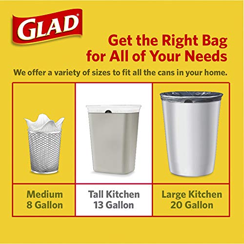 Glad White / 80 Count (Pack of 3) / Hawaiian Aloha Trash Bags