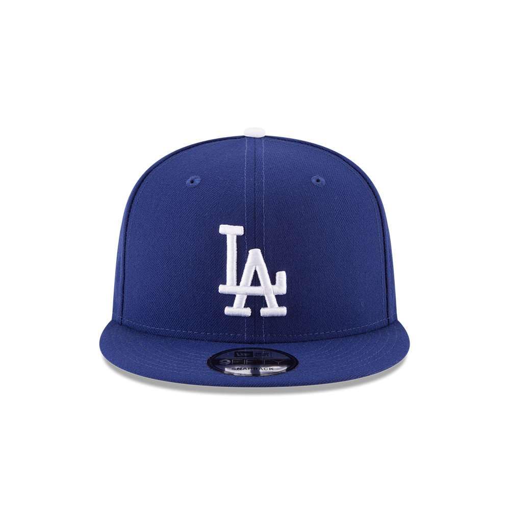 9Fifty Hat Los Angeles Dodgers Basic Snapback Adjustable Royal Blue Cap by New Era – One Size, Polyester, Blue/White, Model 11591043