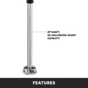 Waring 50 Gallons/200-Quart Capacity / WSB70 21" Shaft | 50 Gallon Capacity / 21 Inch Shaft | 50 Gallon Cap Hand Blenders