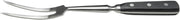 Winco 12" Black Cook's Stainless Steel Fork, Forged, POM Handle | Durable construction, Turning Roasts, Carving, Meat Preparation and Commercial Kitchen Use