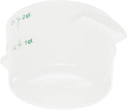 Carlisle FoodService Products 2 Quart (Pack of 12) / 12 / White Storage & Transport