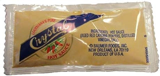 Crystal Hot Sauce Portion Pack , 7 Gram -- 200 Case | Case of 200 Crystal Original Hot Sauce portion packets, 7 g each.