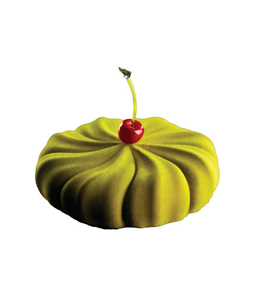 Pavocake Silicone Baking Mold Freezing Mould by Pavoni – 7.09" diameter x 1.97" high, Silicone, Black, Model KE030