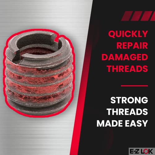E-Z LOK Pack of 10 / 10 / 1/4-20 Internal Threads 7/16-14 External Threads Nut Inserts