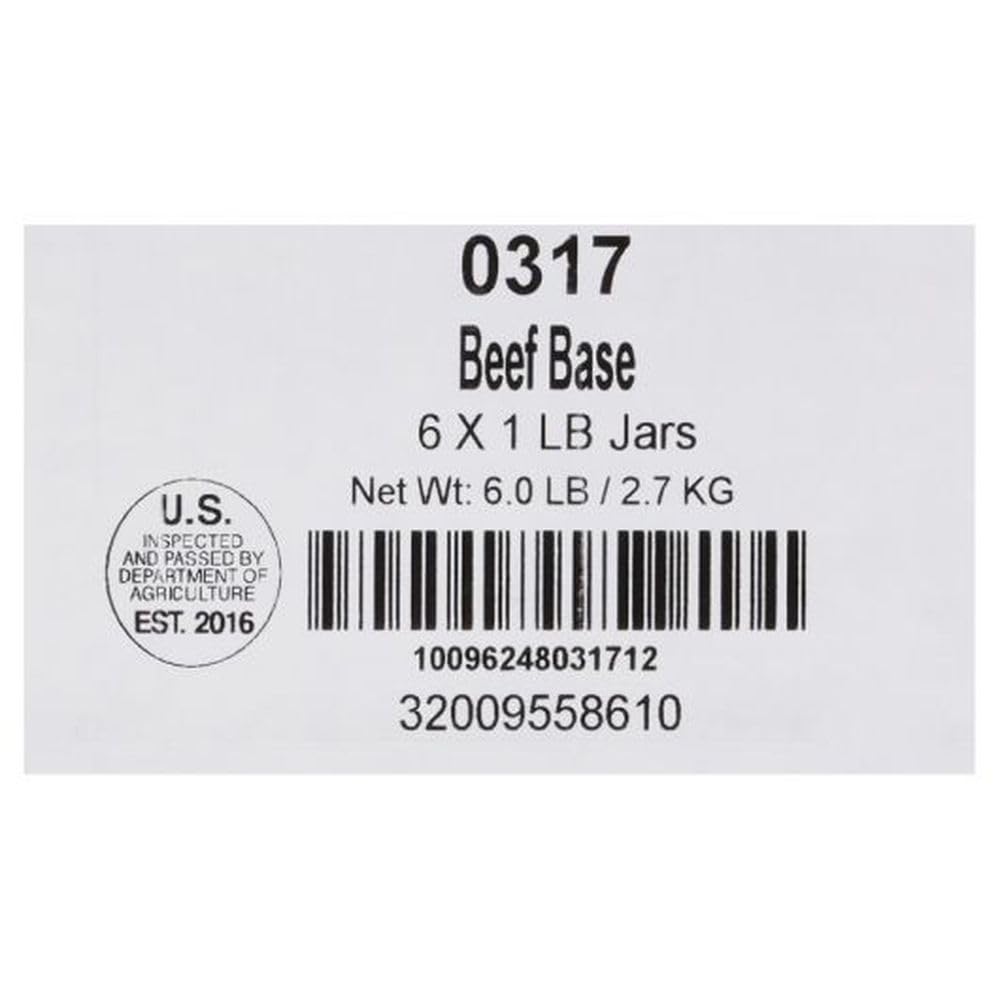 Masters Touch Beef Base by Custom Culinary – 16.0 Ounce (Pack of 6), Pack of 6, Model 03171ECFPZ