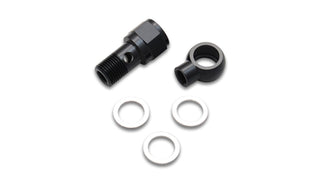 LS Engline Oil Pressure Gauge Adapter Fitting by Vibrant Performance – Stock, Aluminum, Black, Model 16790