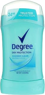 Degree Women Anti-Perspirant and Deodorant Invisible Solid, Shower Clean 1.6 oz (Pack of 9)