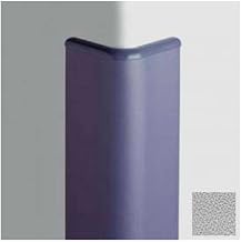 Corner Guard Bullnose 90, 3'' Wings, 4'H W/Caps, Pearl Gray