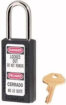Master Lock 411BLK Lockout Tagout Safety Padlock with Key