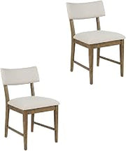 Starlight Canyon Home Upholstered Split-Back Dining Chairs Set of 2, Modern Upholstered Kitchen Chairs for Dining Room Table, Chestnut