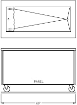 60" Enclosed Base Iced Cold Food Table