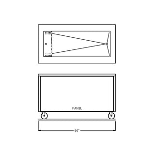 60" Enclosed Base Iced Cold Food Table by Randell – Stainless Steel, Model RAN IC-4