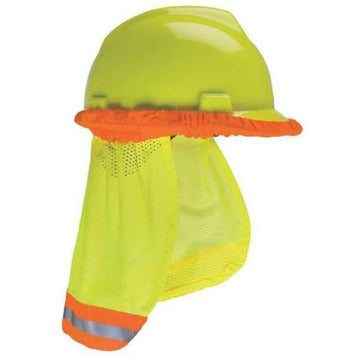 Sun Shade by MSA – One Size, Jersey Mesh, Green/Yellow, Model 10098032