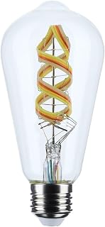 Satco 6w ST19 LED 2700K-5000K RGB/White Starfish Clear E26 Base