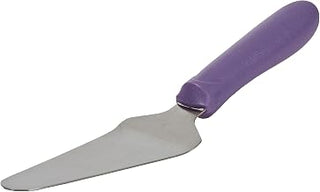 Winco 4 5/8" x 2 3/8" Purple Plastic Pie Server with Offset with Handle