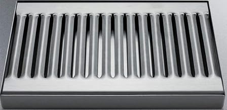 Summit Appliance Drip Tray Stainless Steel Drip Tray for Use with Virtually Any Kegerator; 2-Piece Design; Easy Cleaning
