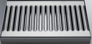Summit Appliance Drip Tray Stainless Steel Drip Tray for Use with Virtually Any Kegerator; 2-Piece Design; Easy Cleaning