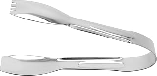 G.E.T. BSRIM-09 6" Salad Tong, Stainless Steel, Dishwasher Safe Serving Utensils