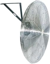 Airmaster 24" Oscillating Wall Mount Fan With Safety Cable Kit 1/3HP