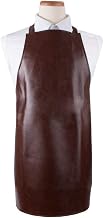 VAHD Bib Apron 26" x 28" Long, 1.0 mm Thick, Heavy Duty Brown Vinyl, Case of 24