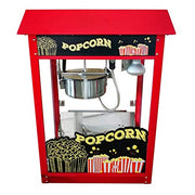 30 Inch Popcorn Machine with Stainless Steel Kettle by Adcraft – 8.0 ounces, Stainless Steel, Red, Model PCM-8L