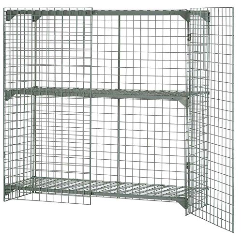 Global Industrial 4' x 2' x 6' / Gray / Industrial Storage Lockers