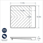Nordic Ware White / 11.9" x 10.3" x 1.3" / Bacon Tray & Food Defroster Bakers