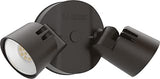 Lithonia Lighting HomeGuard 2-Light LED Outdoor Flood Lights, 4000K, Bronze