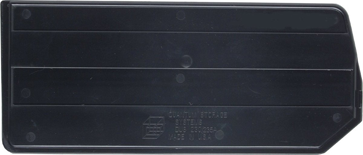 Quantum Conductive Divider - For Use With Conductive Ultra Stack Bin by QUANTUM STORAGE SYSTEMS – Carbon-Filled Polypropylene, Black, Model DUS239CO