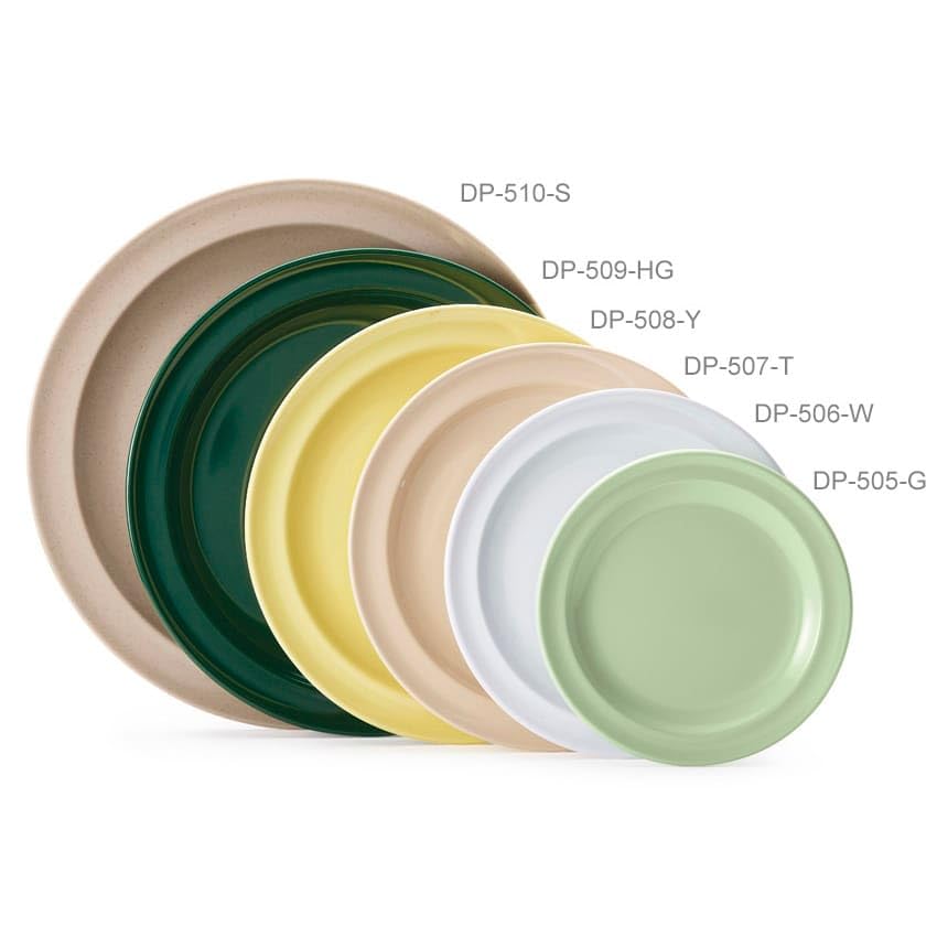 G.E.T. Supermel I White 6-1/2" Melamine Salad Plate by GET – Large, Melamine, White, Pack of 48, Model DP-506-W