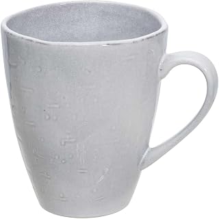 Cosy & Trendy Theodora Grey Set of 6 Stoneware Glasses, 43 Cl