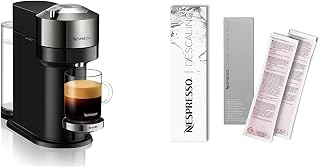 Nespresso Vertuo Next Deluxe Coffee and Espresso Maker by Breville, Dark Chrome Descaling Kit