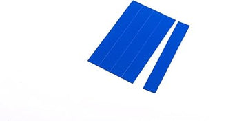 MasterVision Magnetic Dry Erase Tape Strips, 7/8 x 6 Inches, Blue, 25 Count